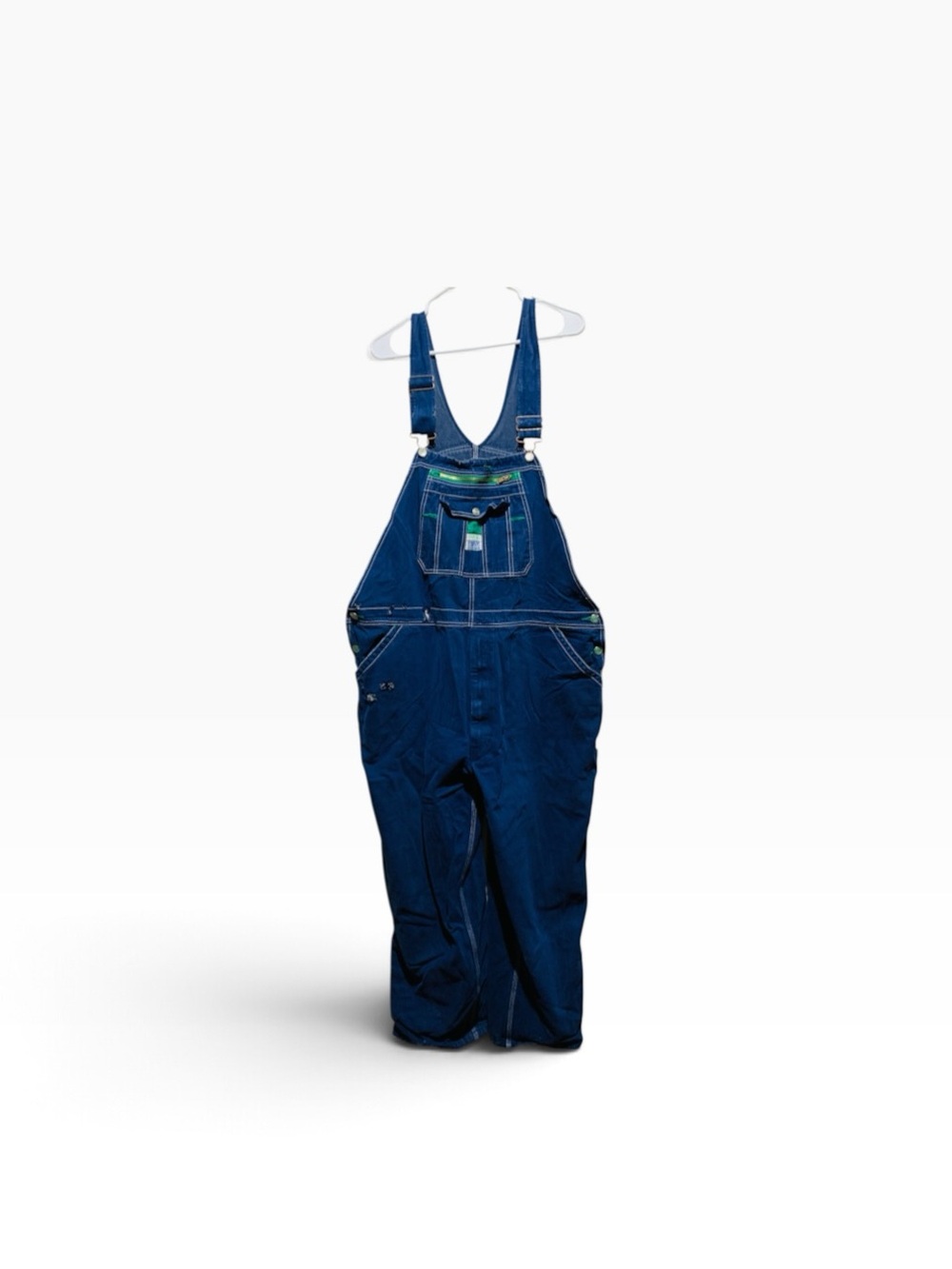 Men's Liberty Distressed Blue Denim Overalls - Classic Workwear Sz 40-27
